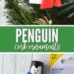 Penguin cork ornaments are a great way to add winter fun to your holiday decor!