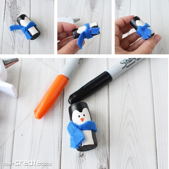 Penguin cork ornaments are a great way to add winter fun to your holiday decor!