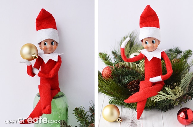 This 10 minute tutorial on how to make a bendable elf on the shelf is a life changer!