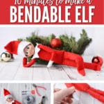 This 10 minute tutorial on how to make a bendable elf on the shelf is a life changer!