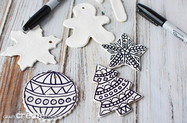 These color your own ornaments are a great Christmas project, or package them with some markers and give them as a gift!