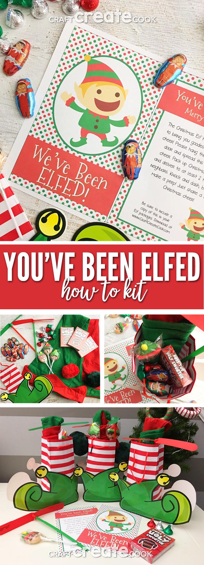 You've Been Elfed with Free Printable - Craft Create Cook