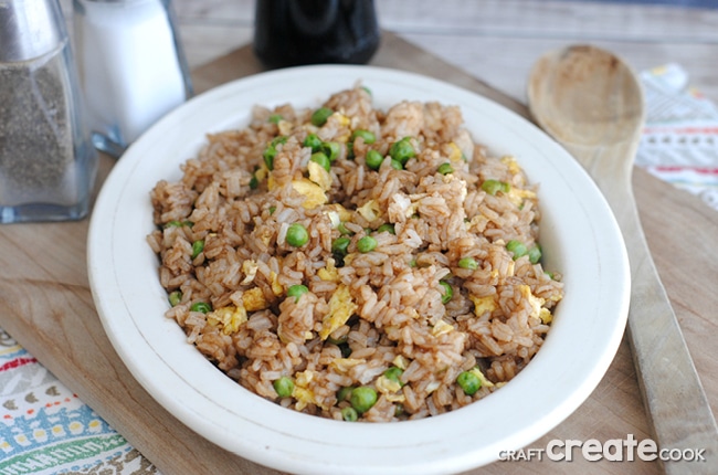 Homemade Fried Rice is easy to make make and perfect for using up leftovers!