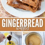 If you are looking for a festive holiday breakfast, these gingerbread waffles are sure to become one of your favorite!