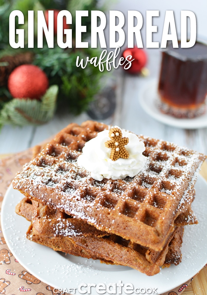 If you are looking for a festive holiday breakfast, these gingerbread waffles are sure to become one of your favorite!