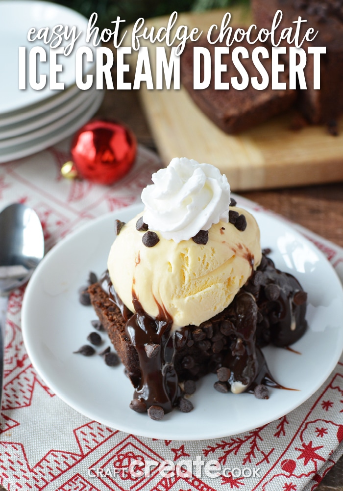 Our hot fudge ice cream dessert is a decadent semi-homemade holiday dessert but is also wonderful anytime of the year!