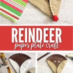 This Rudolph Paper Plate Craft for Kids is so festive and fun, you'll want to sing your favorite Christmas Rudolph song.