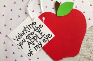 These Easy Apple of My Eye Valentines are much more than easy, they are fun and adorable too.