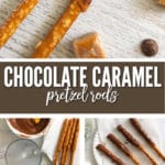 Our Chocolate Caramel Pretzel Rods will have you drooling for more after each bite.