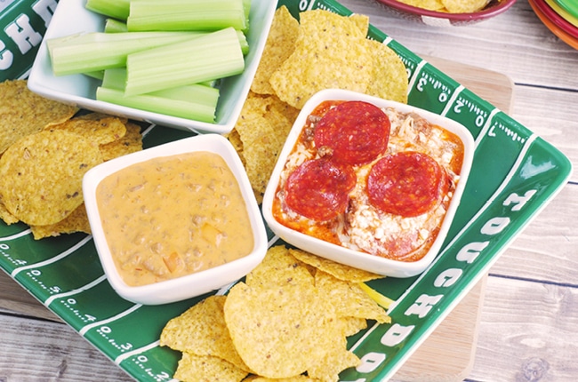 These easy and delicious dip recipes are perfect for game day!