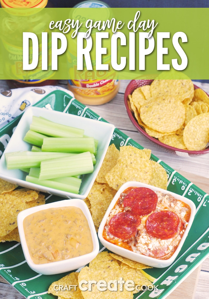 These easy and delicious dip recipes are perfect for game day!