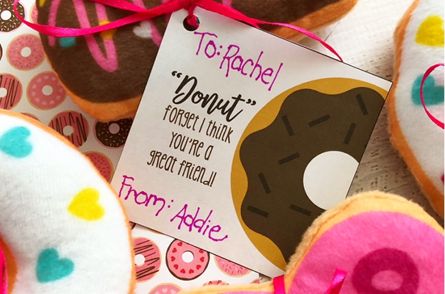 If you're a donut lover like me, you'll love these Donut Valentines with Free Printable Valentine Cards.