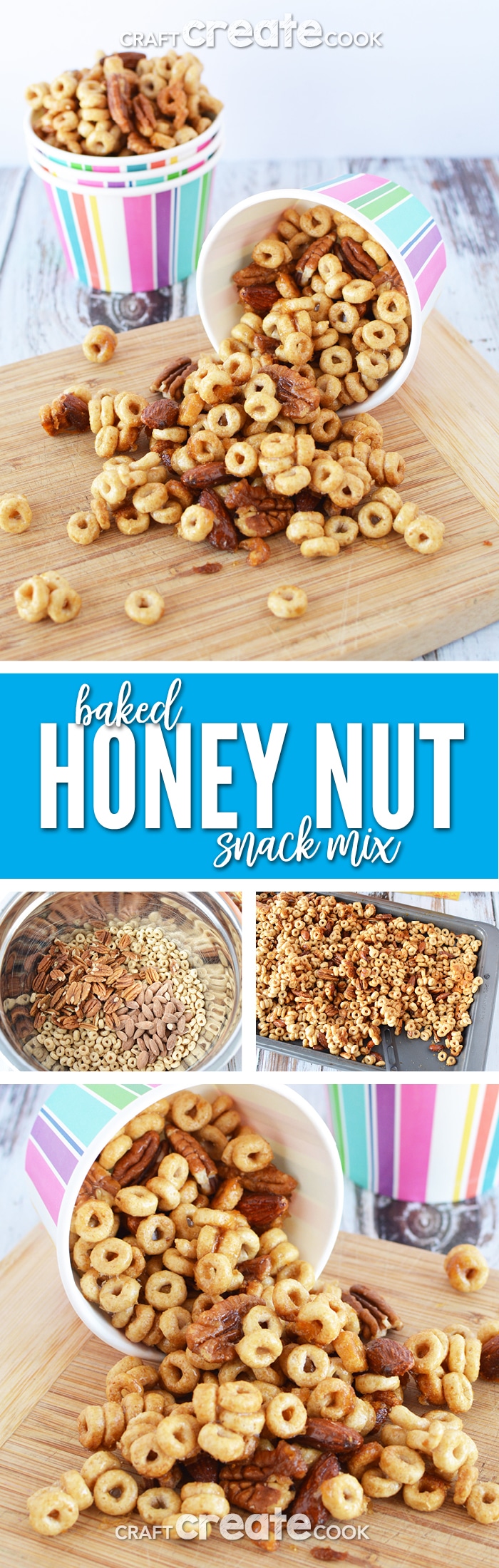 Baked Honey Nut Snack Mix Recipe Craft Create Cook