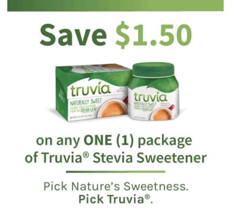 Truvia Sugar Conversion Chart