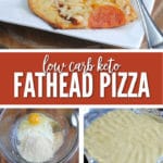 This low carb Keto friendly Fathead Pizza Dough is easy to make and delicious!