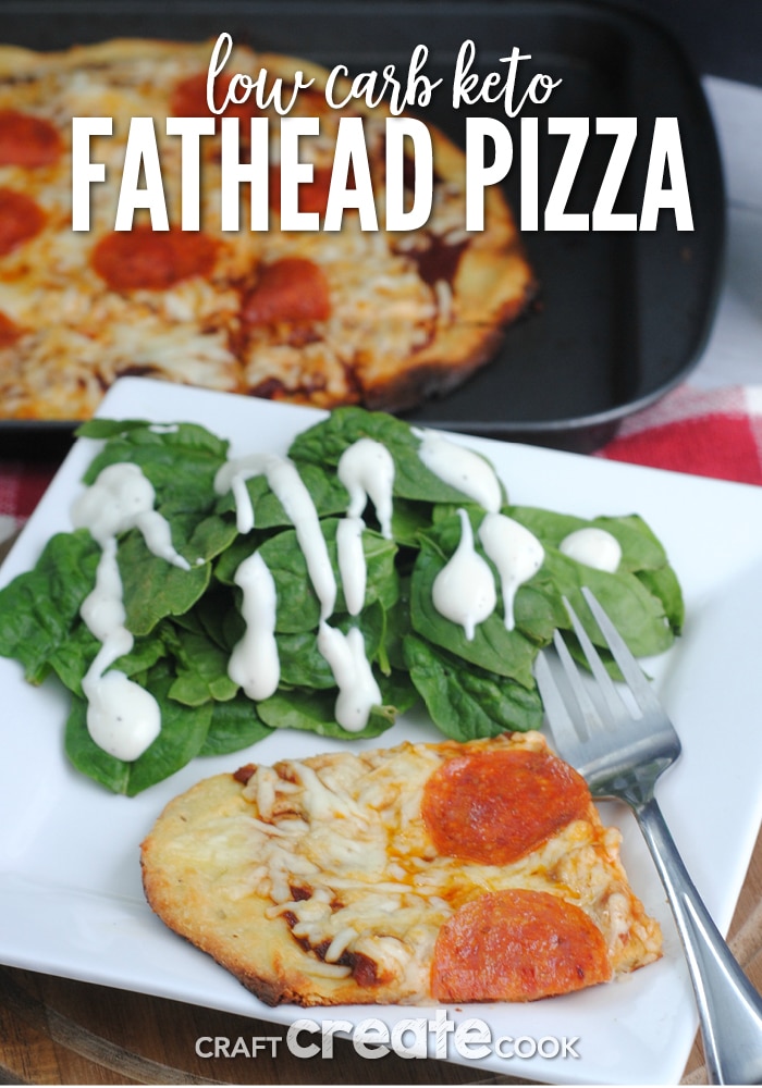 This low carb Keto friendly Fathead Pizza Dough is easy to make and delicious! 