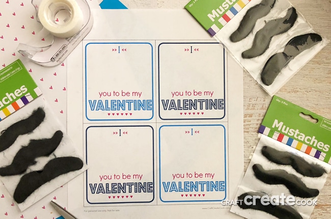 If you Mustache I love Valentine's Day and our Mustache Valentine Cards with a Free Printable.