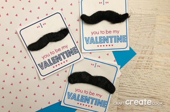 If you Mustache I love Valentine's Day and our Mustache Valentine Cards with a Free Printable.