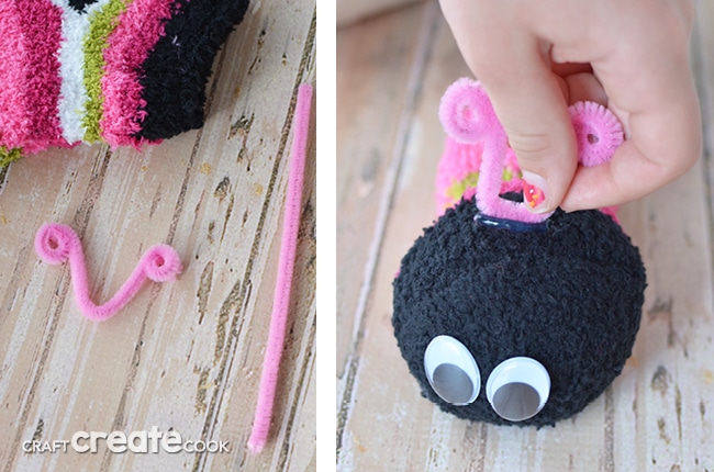 Sock Caterpillars are easy to make, require no sewing and make great items to sell!