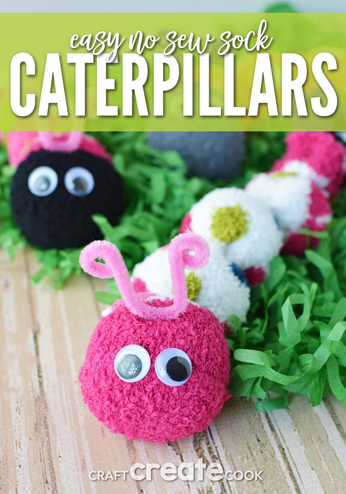 Sock Caterpillars are easy to make, require no sewing and make great items to sell!