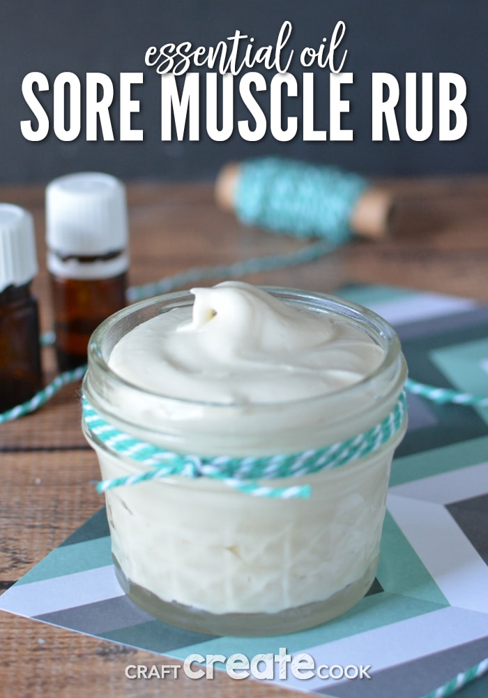 If you've hopped on the new year, new you exercise band wagon like I have, you might need this essential oil sore muscle rub!