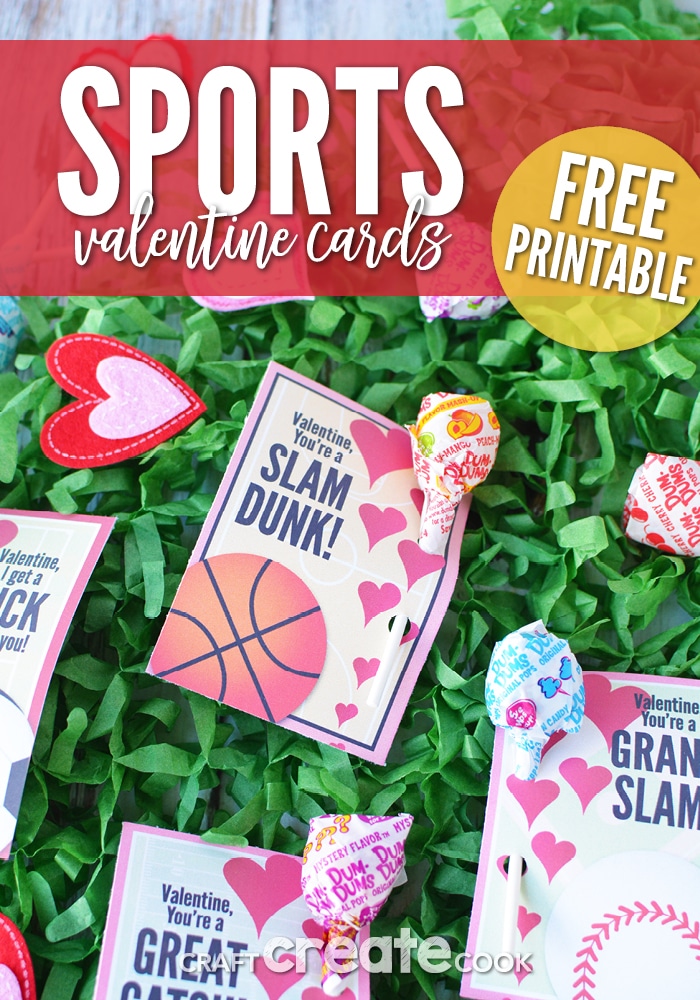 Kids will love these sports valentine cards for their classmates!