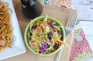 Easy Asian Slaw Salad is the perfect side dish or light lunch!