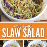 Easy Asian Slaw Salad is the perfect side dish or light lunch!