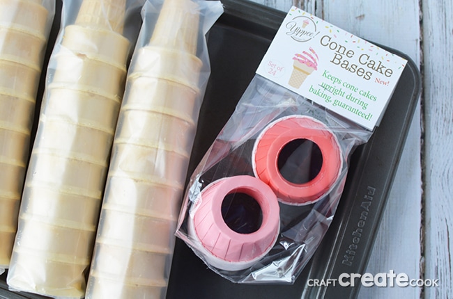 You won't believe how easy it is to make ice cream cone cupcakes with Yippee Cone Cake Bases!