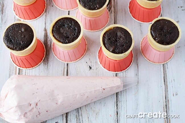 You won't believe how easy it is to make ice cream cone cupcakes with Yippee Cone Cake Bases!