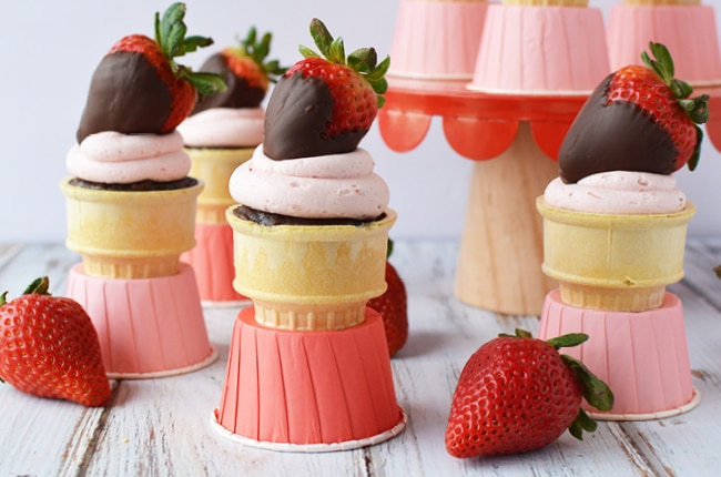 You won't believe how easy it is to make ice cream cone cupcakes with Yippee Cone Cake Bases!