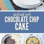 This Instant Pot Chocolate Chip Cake Recipe is dense and rich with a chocolate ganache topping.