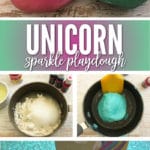 Our Unicorn Play Dough is a fun and easy project, especially if you like unicorns and glitter.