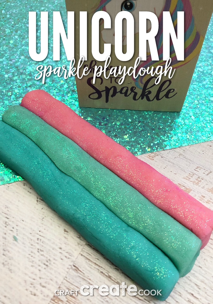 Our Unicorn Play Dough is a fun and easy project, especially if you like unicorns and glitter.