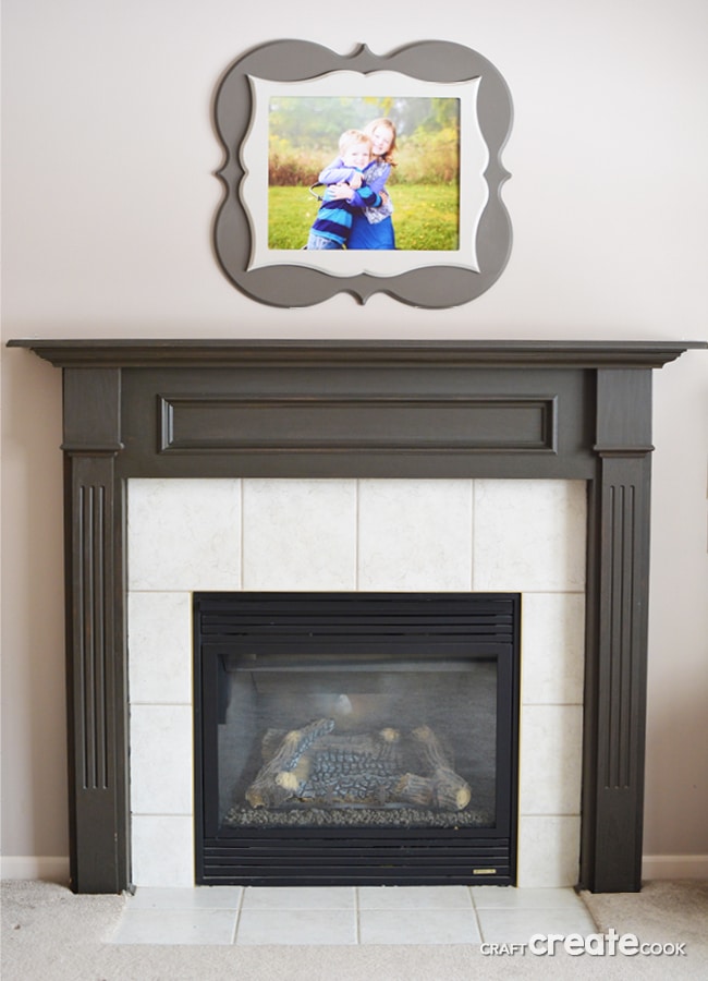 A easy, stylish and affordable way to complete a fireplace makeover in one day!