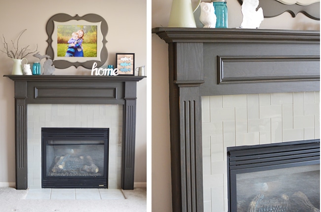 A easy and stylish way to complete a fireplace makeover in one day!