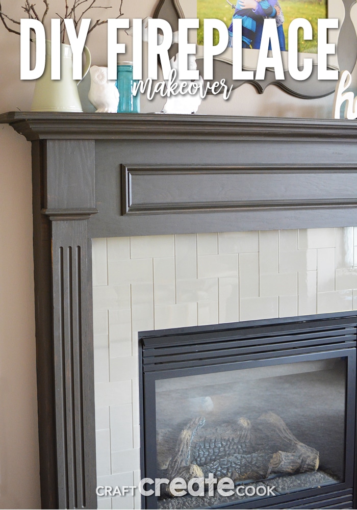 A easy, stylish and affordable way to complete a fireplace makeover in one day!