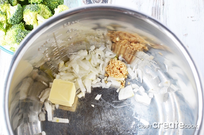 This instant pot broccoli cheese soup is creamy and so good you'll want to double the recipe!