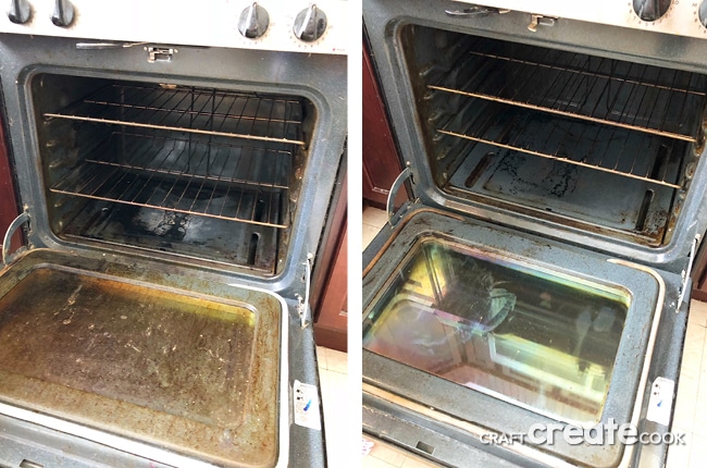 This DIY Oven Cleaner only requires 3 ingredients and will leave your oven looking clean and shiny.