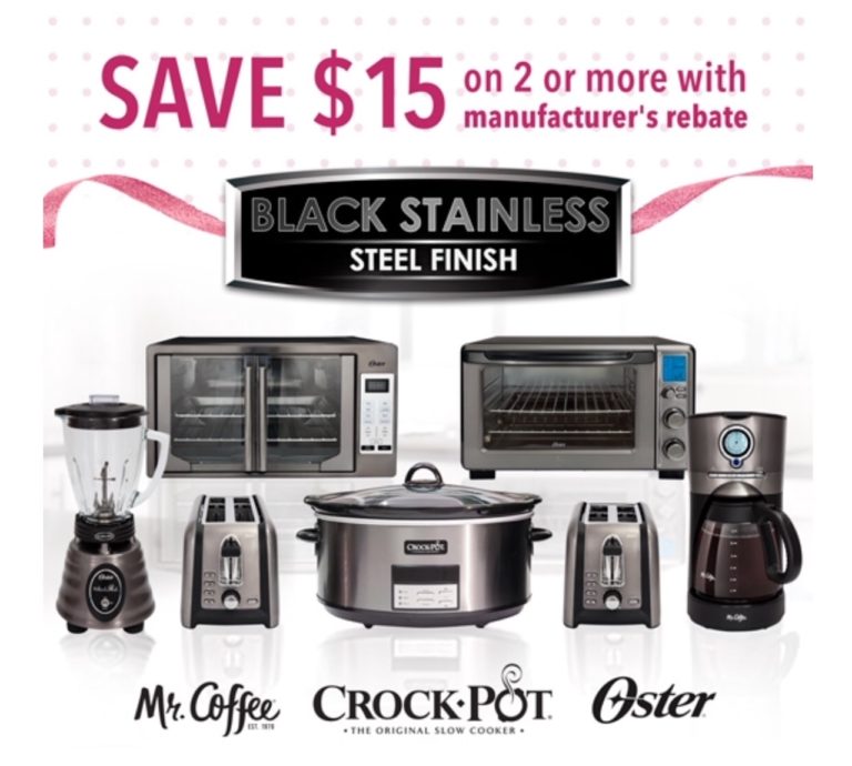 Looking for that perfect gift to surprise Mom with this Mother’s Day? Look no further than the Black Stainless Steel Suite kitchen appliance collection from the Oster®, Crock-Pot® and Mr. Coffee® brands!