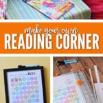 You can create an affordable and effective reading corner in your home no matter what size the space!