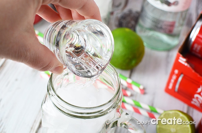 The classic rum and coke recipe takes on a summertime twist!