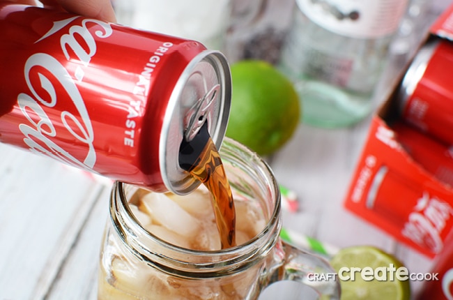 The classic rum and coke recipe takes on a summertime twist!