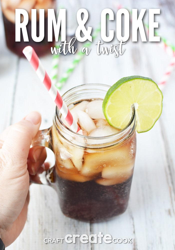 The classic rum and coke recipe takes on a summertime twist!