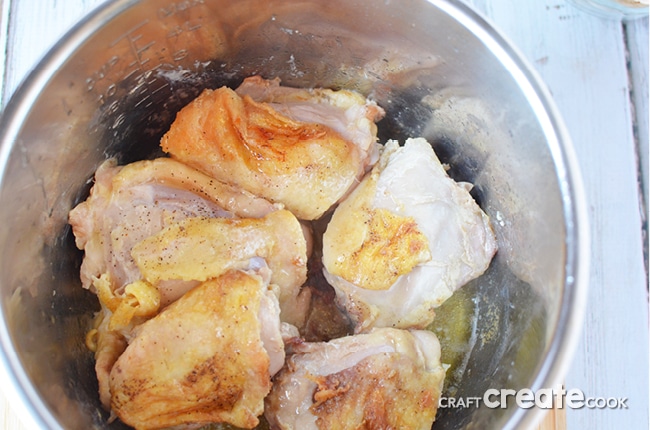 You'll love the flavor and juiciness of these instant pot chicken thighs.