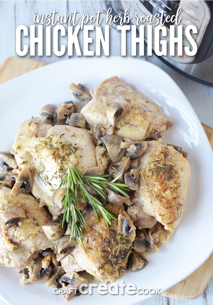 You'll love the flavor and juiciness of these instant pot chicken thighs.