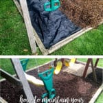 Learn How to Maintain Your Playset with a couple hours and a few materials.