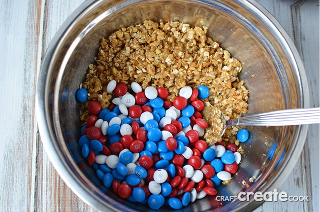 Our Red, White and Blue Brownies will be gone before you know it at your next outdoor BBQ!