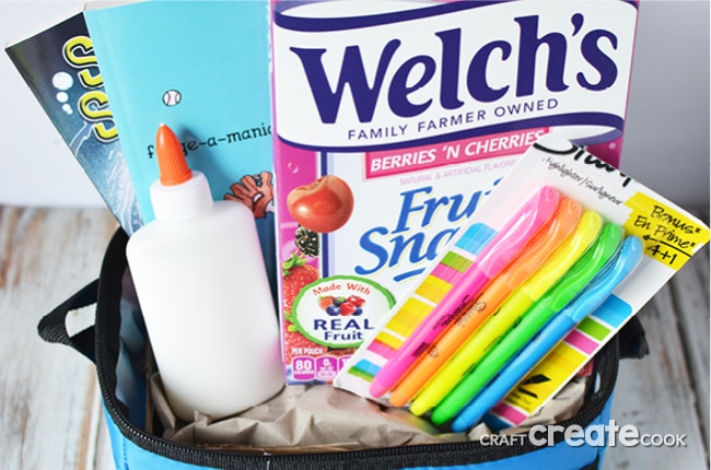 Surprise your kids with a fun back to school basket with items they need a love to start the school year off right!