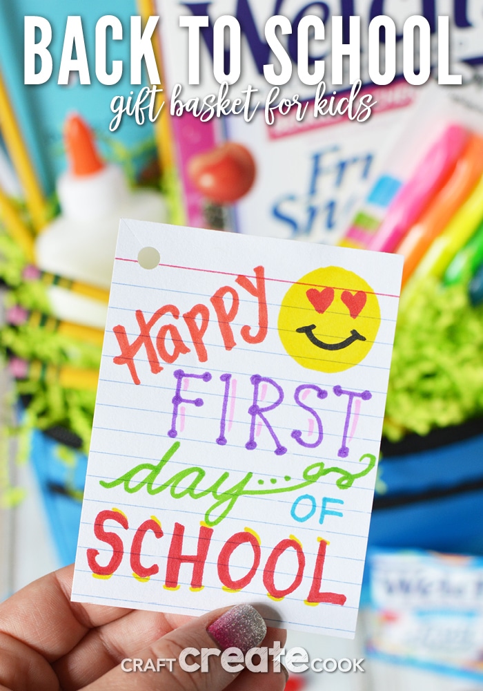 Surprise your kids with a fun back to school basket with items they need a love to start the school year off right!